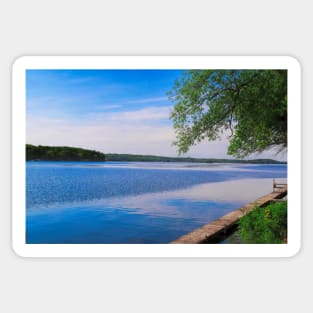 Blue sky over Rice Lake, Ontario Sticker